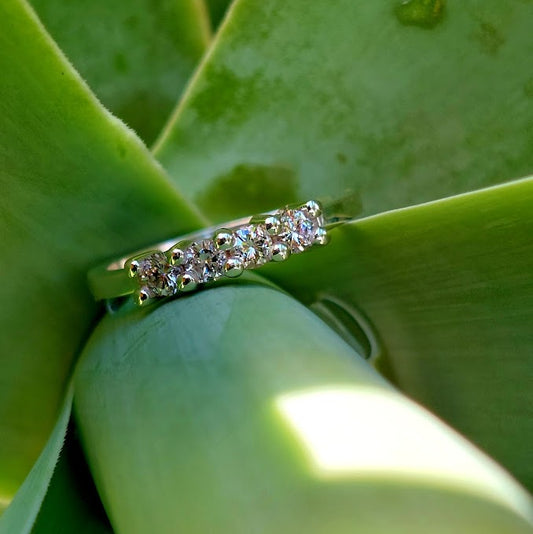 Sterling silver and Diamond wedder