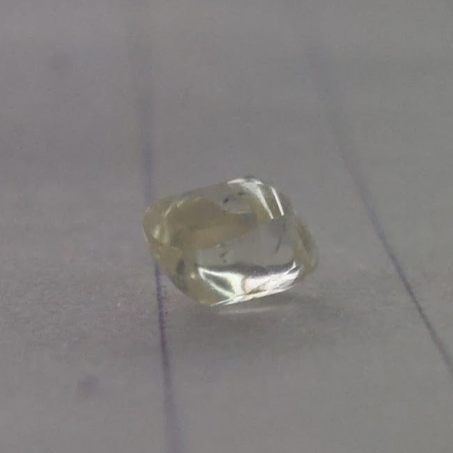 Natural uncut Diamond engagement ring "Ellie"