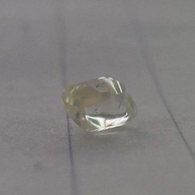 Natural uncut Diamond engagement ring "Ellie"