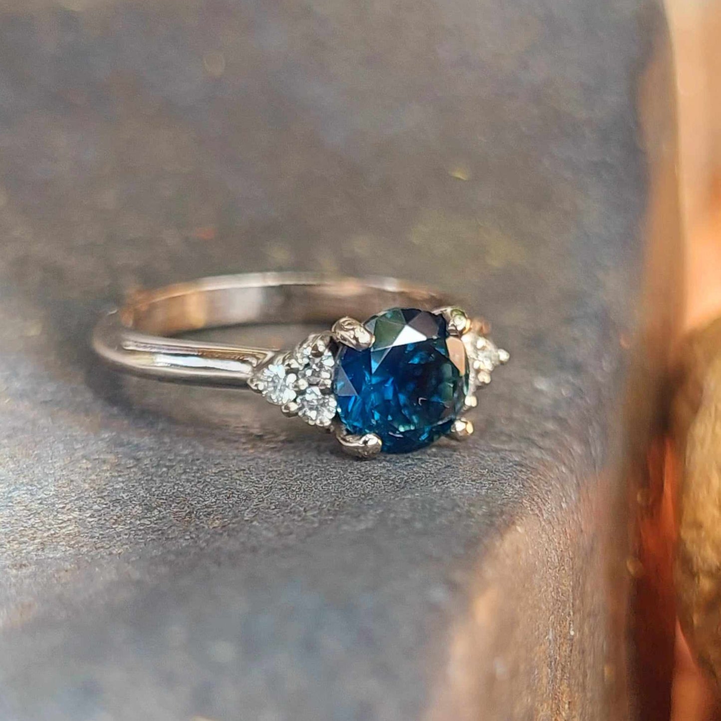 Australian Sapphire engagement ring "Aimee"