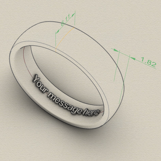 Mens White gold Wedder (The Damo)