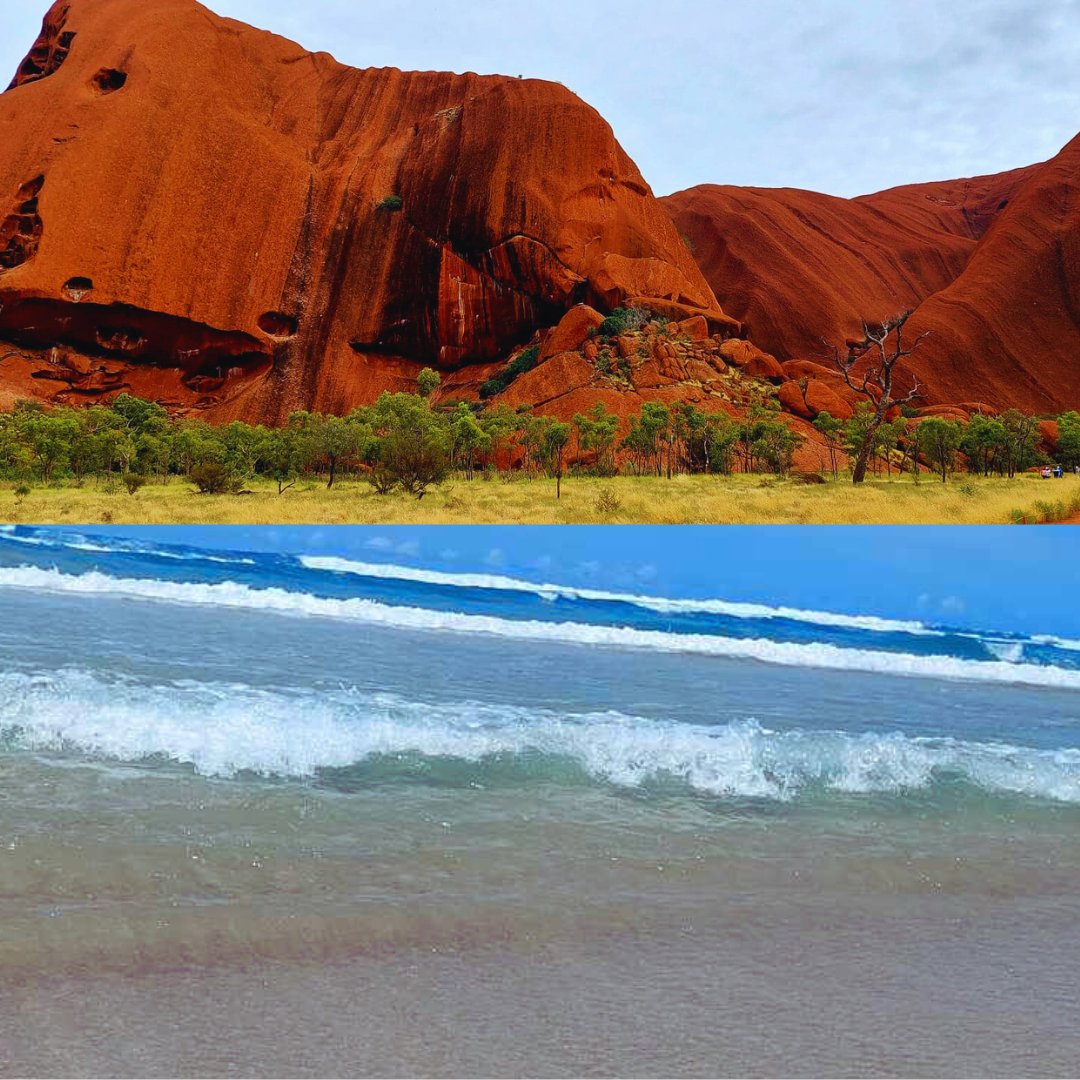 Red dust-White sand