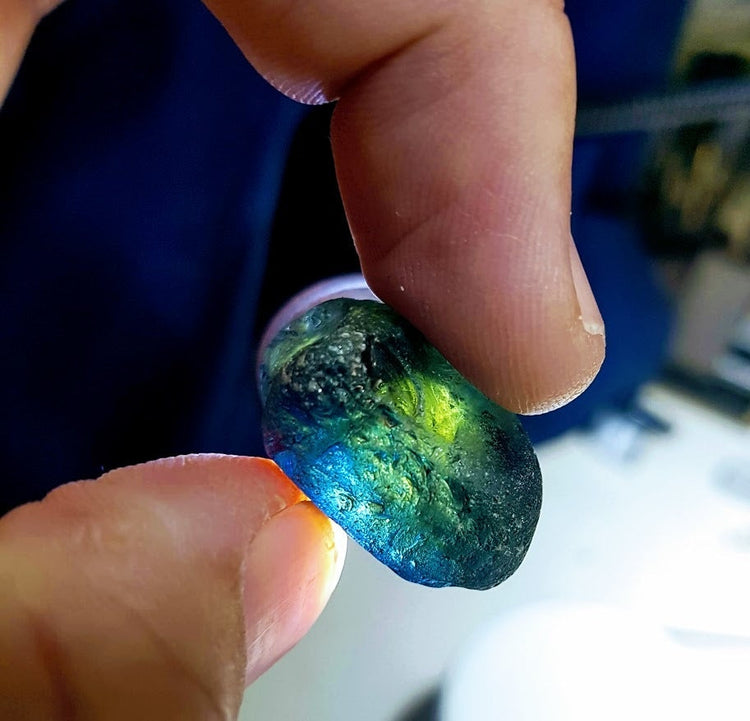 Sapphires in the raw