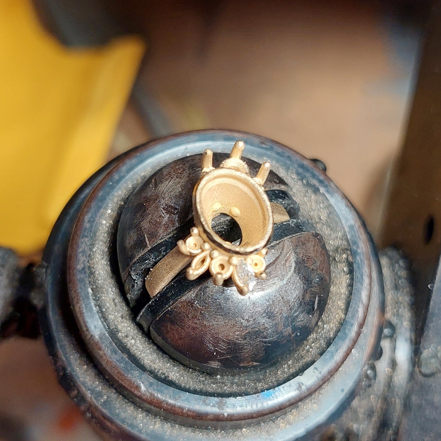 'Emma' Sapphire and diamond cluster ring