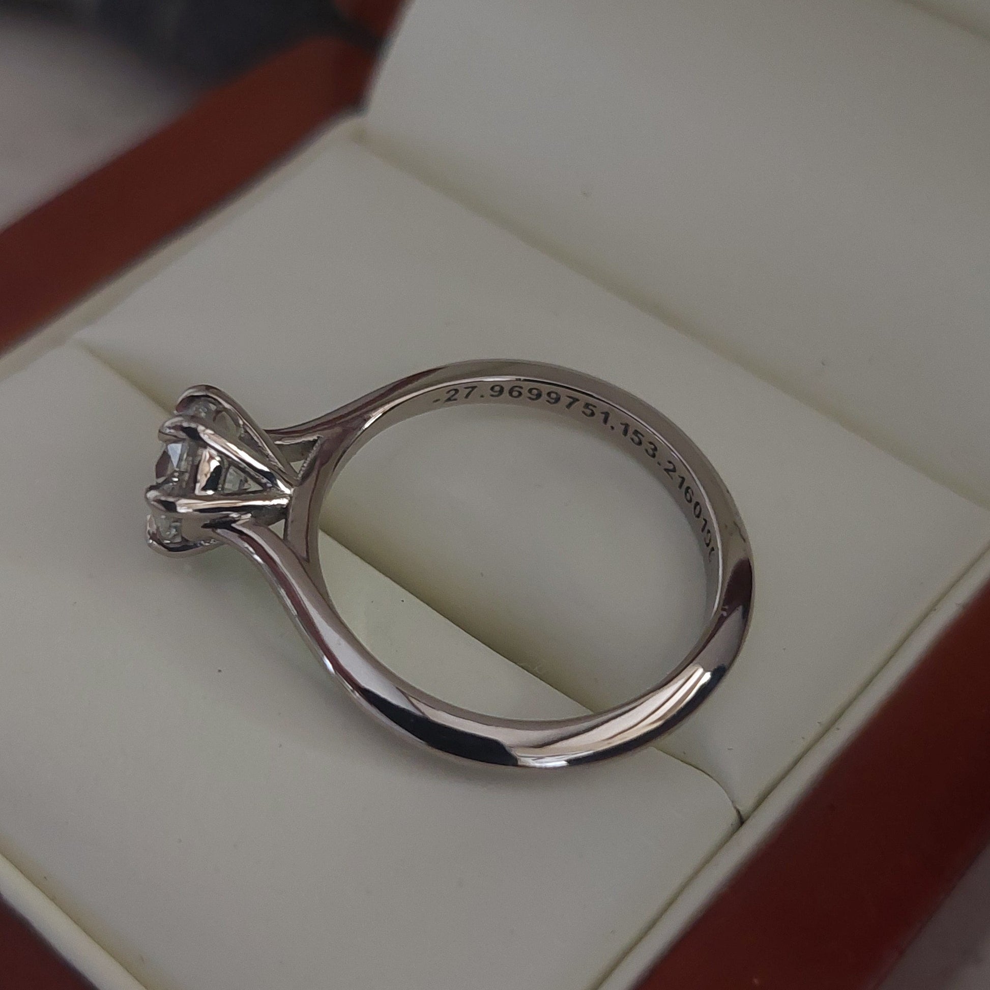 A solitaire natural diamond ring