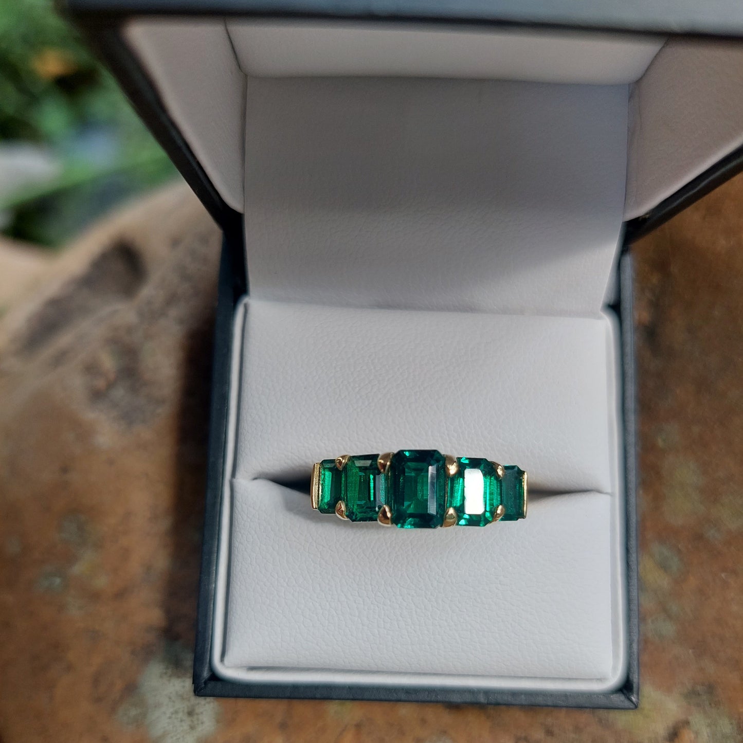 Emerald cut Emerald ring (Kylie)