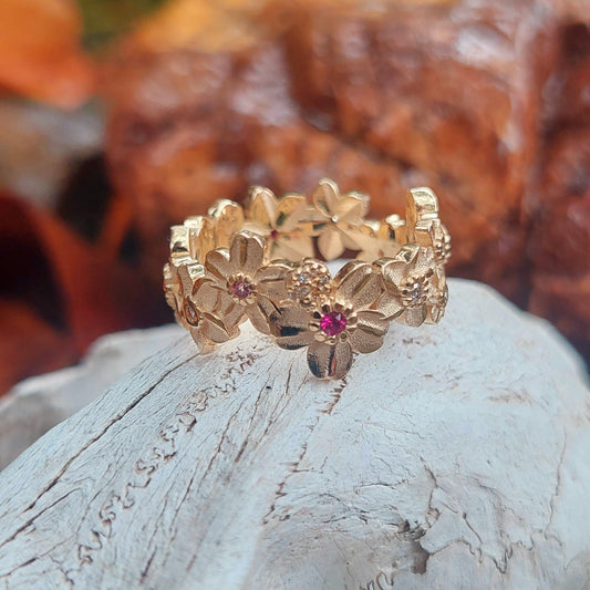 Forget me not bespoke ring