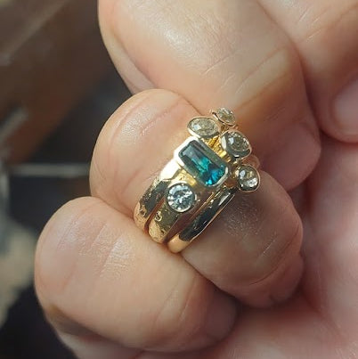 Organic Sapphire and diamond stackers (Chez)
