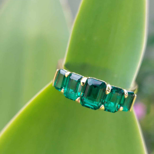 Emerald cut Emerald ring (Kylie)