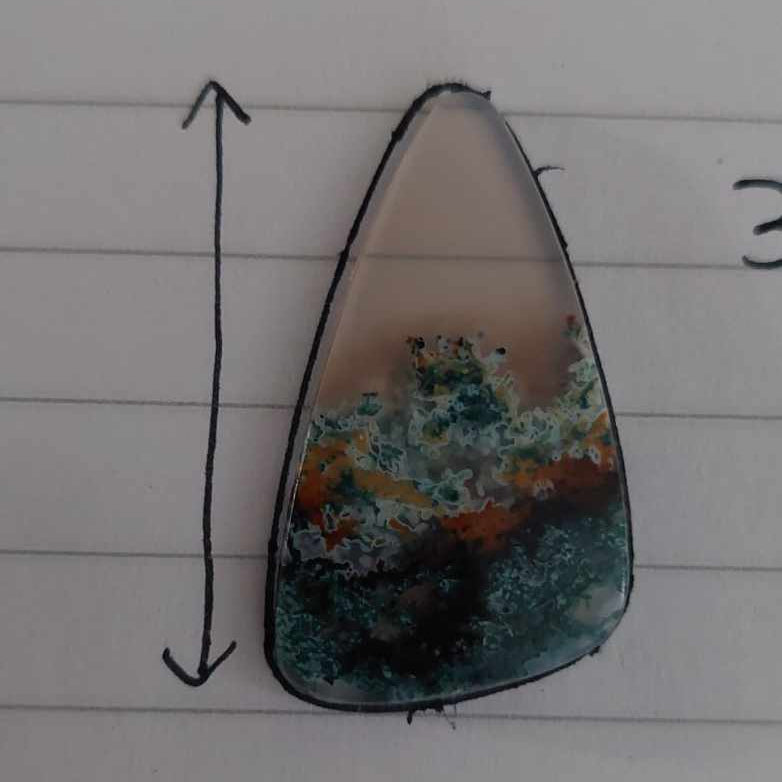 Moss agate and multiple mini gemstone earrings