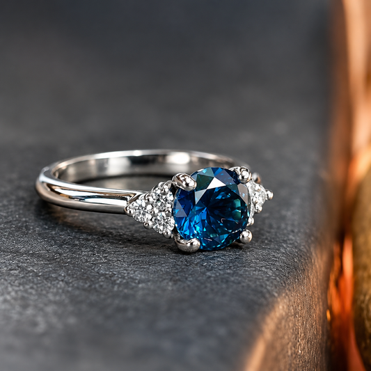 Australian Sapphire engagement ring "Aimee"