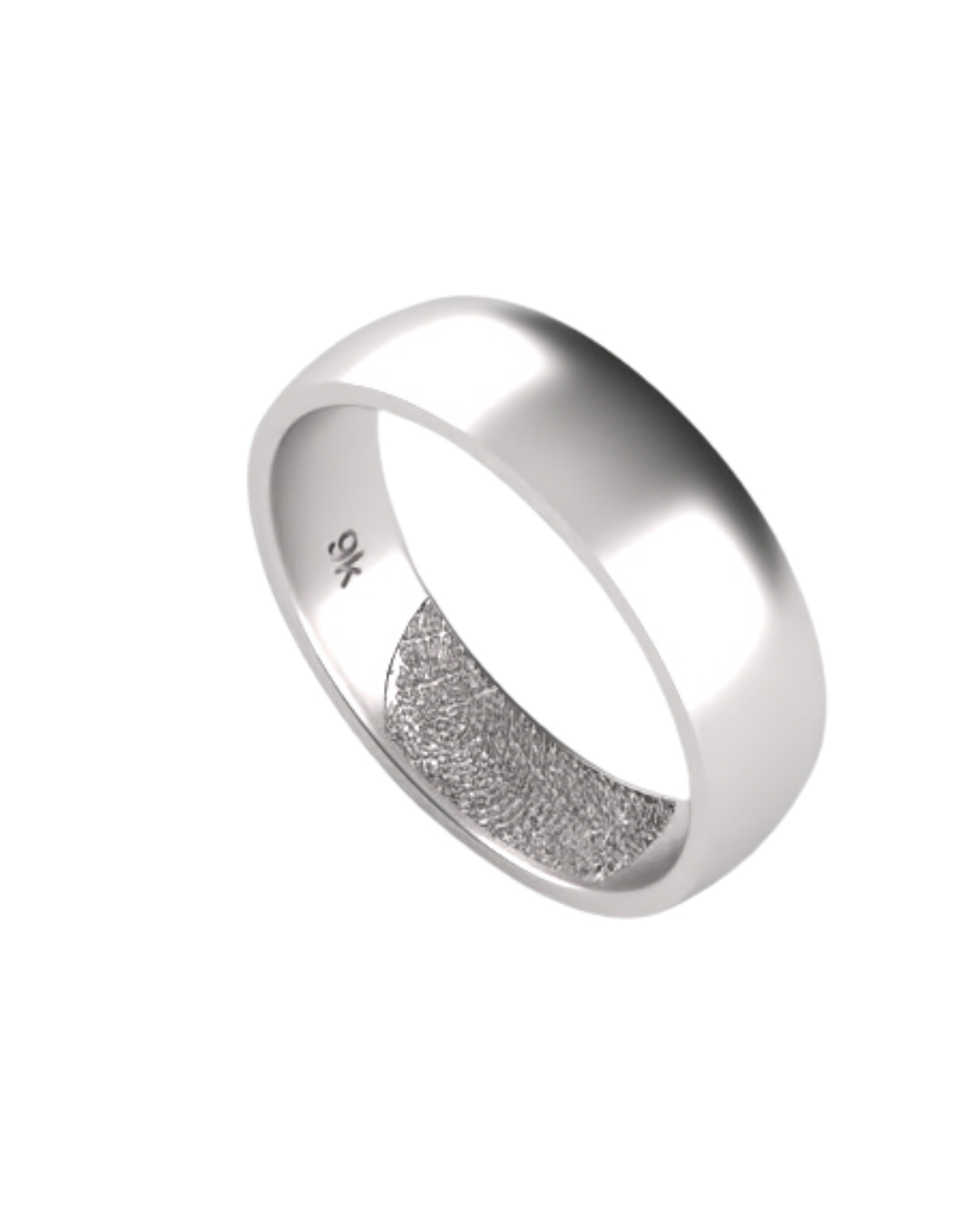 Fingerprint Mens/Unisex Wide Wedder