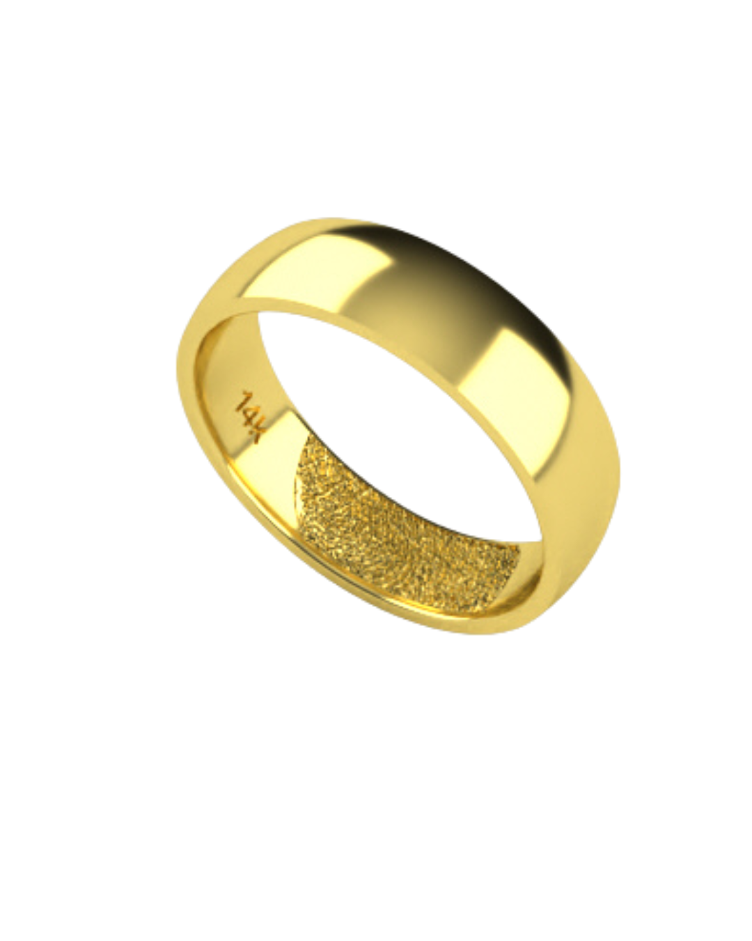 Fingerprint Mens/Unisex Wide Wedder