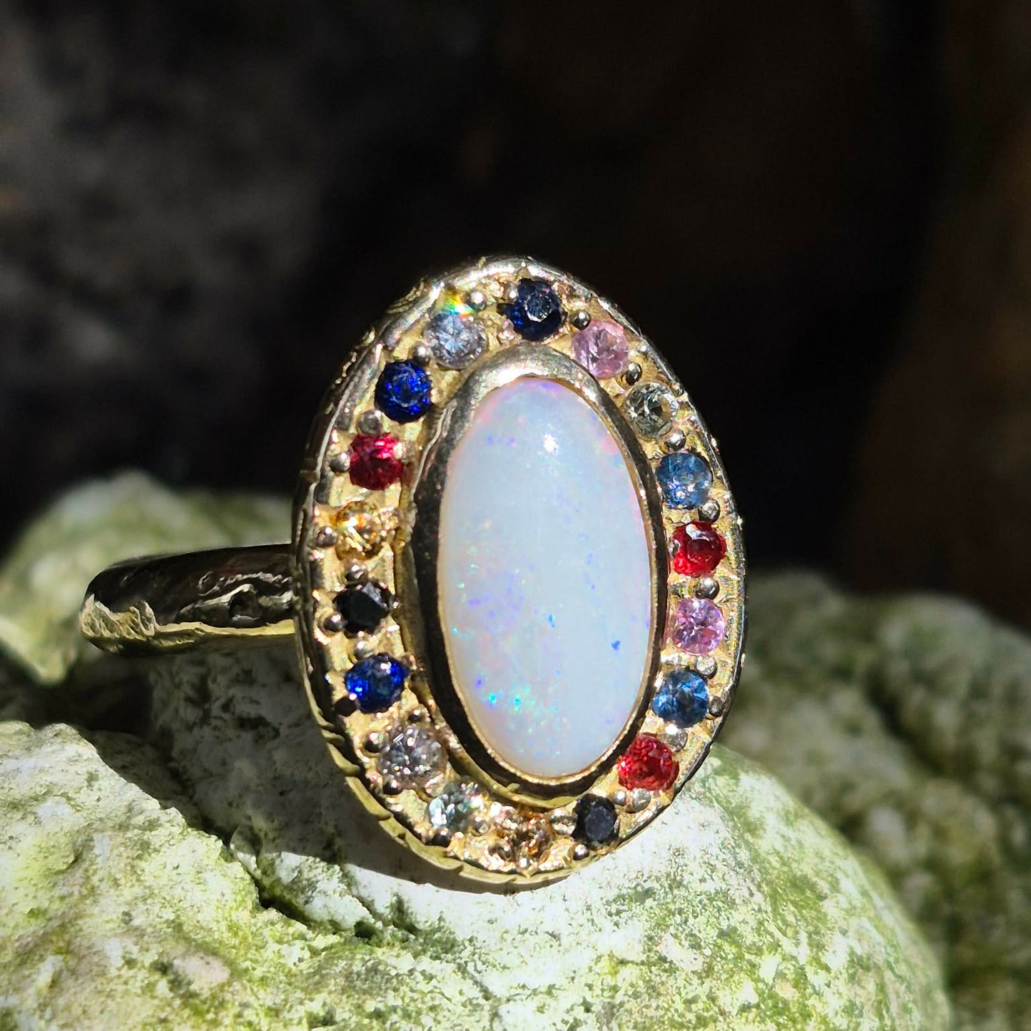 Opal and diamond ring (Sophia)