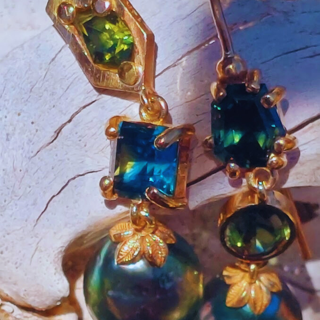 Australian Sapphire Multi earrings