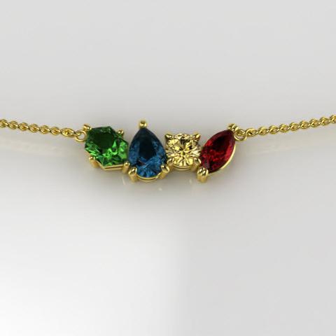 Birthstone necklaces